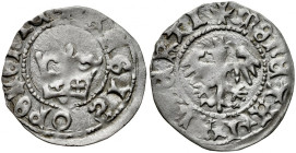 Jan Olbracht 1492-1501, Półgrosz O, Kraków, Av.: Korona, Rv.: Orzeł jagielloński.