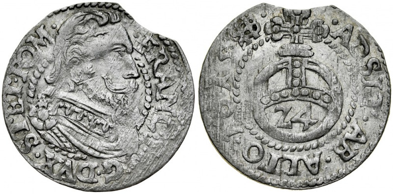 Pomorze, Franciszek 1602-1618, Grosz 1615, Koszalin. Kop. 4687, Hild. 235, połys...