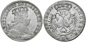 Prusy, Fryderyk II 1740-1786, Szóstak 1755 B, Wrocław.