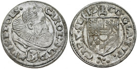 Śląsk, Księstwo Ziębicko-Oleśnickie, Karol II 1587-1617, 3 krajcary 1612, Oleśnica.