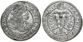 Śląsk, Leopold I 1657-1705, VI krajcarów 1674 SHS, Wrocław.