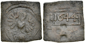 Gdańsk, Żeton 1644, A.: Orzeł, Rv.: W obwódce data 1644.