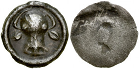 Gdańsk, Żeton XV w., jednostronny, A.: Łeb wołu.