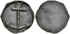 Gdańsk, Żeton XVI-XVII w., jednostronny, A.: Kotwica.