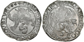 Netherlands, Talar lewkowy Leeuwendaalder 1644, Utrecht.