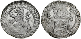Netherlands, Talar lewkowy Leeuwendaalder 1647, Campen.