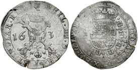 Spanish Netherlands, Phillipp IV 1621-1665, Patagon, Thaler 1637, Luxemburg, RR.