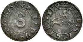Hospodarstwo Mołdawskie, Eustratie Dabija 1661-1665, Szeląg 168, Litera S, Suczawa albo Jassy.