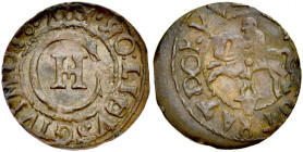 Hospodarstwo Mołdawskie, Eustratie Dabija 1661-1665, Szeląg, Litery CH, Suczawa albo Jassy.
