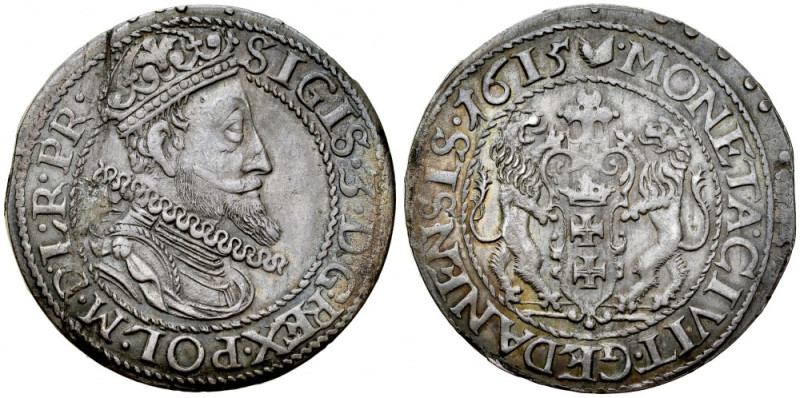 Zygmunt III 1587-1632, Ort 1615, Gdańsk. Kop. 7488, Gum. 1382, Shatalin G15-I-12...