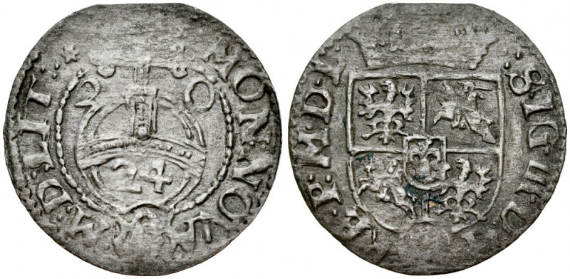 Zygmunt III 1587-1632, Półtorak 1620, Wilno. RRR. Kop. 3509, Gum. 1327, szara pa...