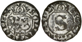 Zygmunt III 1587-1632, Szeląg 1624, Bydgoszcz. R.