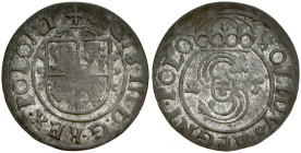 Zygmunt III 1587-1632, Szeląg 1625, 1626, Bydgoszcz. 2 sztuki. 1626 - leżąca 2