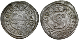 Zygmunt III 1587-1632, Szeląg bez daty P, Poznań. RR
