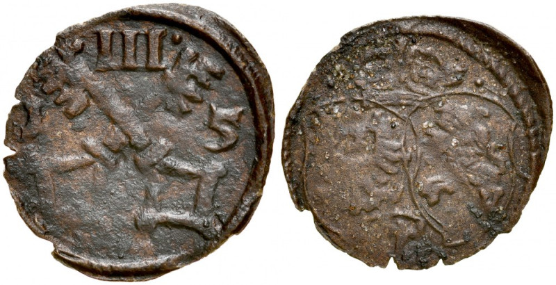 Zygmunt III 1587-1632, Ternar 1615, Poznań. Kop. 7990 R5, Gum 1478 R, patyna, rz...