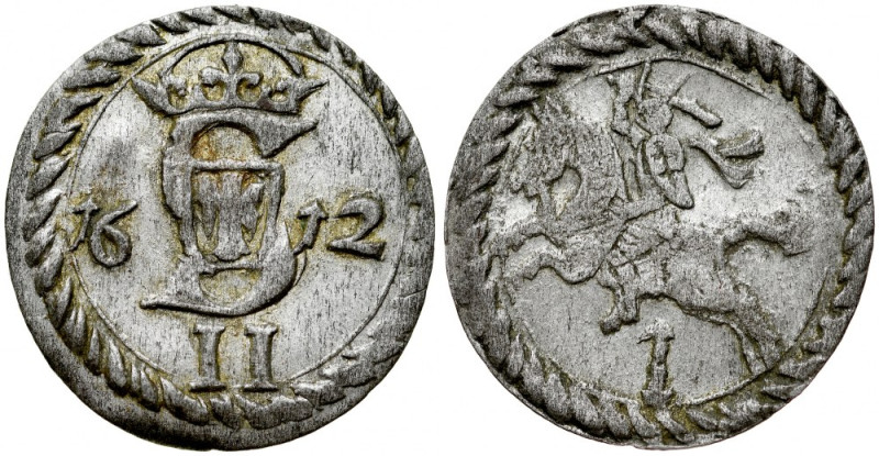 Zygmunt III 1587-1632, Dwudenar 1612, Wilno. Kop. 3401, Gum. 1277, patyna, połys...