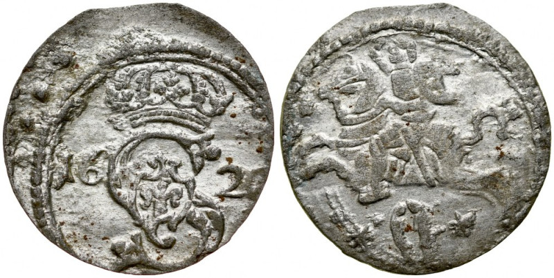 Zygmunt III 1587-1632, Dwudenar 1620, Wilno. Kop. 3409,&nbsp;niecentryczny egzem...