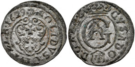 Gustaw II Adolf 1626-1632, Szeląg 1629, Elbląg. RRR