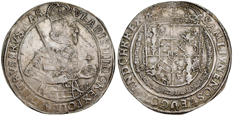 Władysław IV 1632-1648, Talar 1635 I-I, Bydgoszcz. Kop. 1491, Gum. 1546, waga 28...