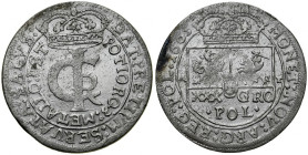 Jan II Kazimierz 1649-1668, Tymf 1665 A-T, Bydgoszcz, Kraków.