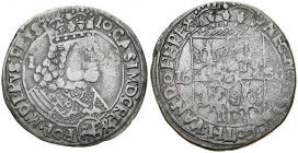 Jan II Kazimierz 1649-1668, Ort 1656, Lwów, RRR. Bardzo rzadki wariant.