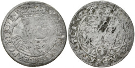 Jan II Kazimierz 1649-1668, Szóstak 1661 BG-A, Lwów. BGA zamiast GBA.
