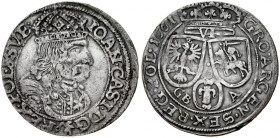 Jan II Kazimierz 1649-1668, Szóstak 1661 GB-A, Lwów.