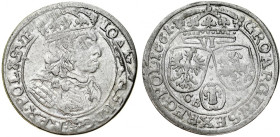 Jan II Kazimierz 1649-1668, Szóstak 1661 GB-A, Lwów.