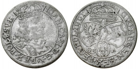 Jan II Kazimierz 1649-1668, Szóstak 1661 GB-A, Lwów. RR, GRO ARGEN.