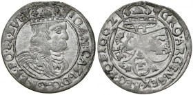 Jan II Kazimierz 1649-1668, Szóstak 1662 GB-A, Lwów.