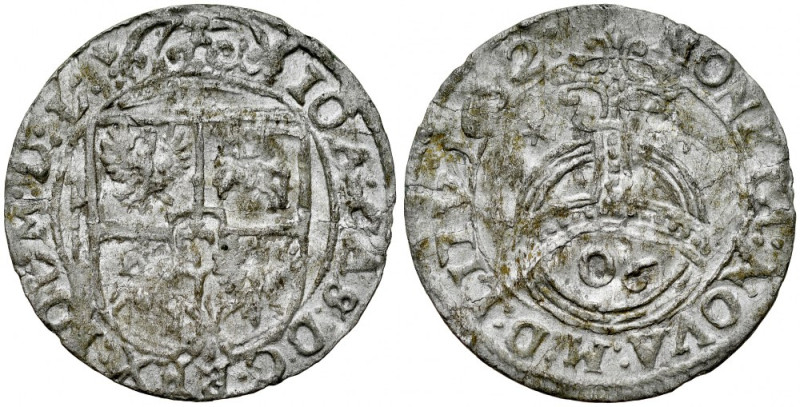 Jan II Kazimierz 1649-1668, Półtorak 1652 (06), Wilno. Kop. 3612 R6, Gum. 1879, ...