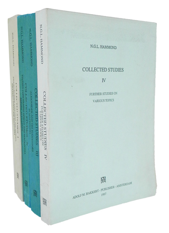 Hammond, N.G.L. COLLECTED STUDIES I: STUDIES IN GREEK LITERATURE AND HISTORY, EX...