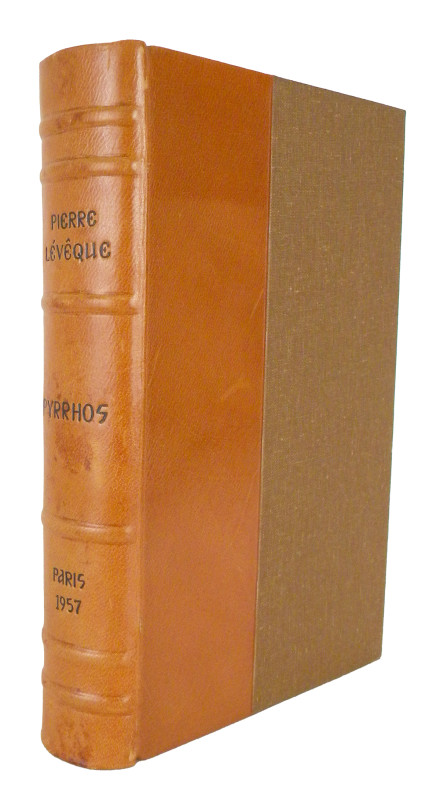 Lévêque, Pierre. PYRRHOS. Paris: de Boccard, 1957. 8vo, later tan quarter morocc...
