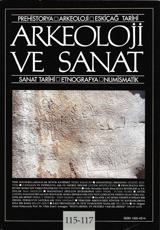Ba?gelen, Nezih [publisher]. ARKEOLOJİ VE SANAT / JOURNAL OF ARCHAEOLOGY AND ART...