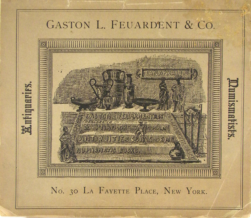 Feuardent & Co., Gaston L. ΠΑΝΑΡΧΑΙΟΝ. THE FEUARDENT COLLECTION OF ANTIQUITIES, ...