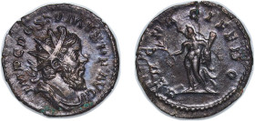 Rome Gallic Empire 260 - 269 BI Antoninianus - Postumus (HERC PACIFERO) Billon (.155 silver) Lugdunum Mint 2.92g AU RCV III 10946 OCRE ric.5.post.67