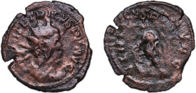 Rome Gallic Empire 274 - 274 AE Antoninianus - Tetricus I (VIRTVS AVGG) Billon Treveri Mint 2.13g VF AGK 14a RCV III 11258 Cohen 207 RIC V.2 148