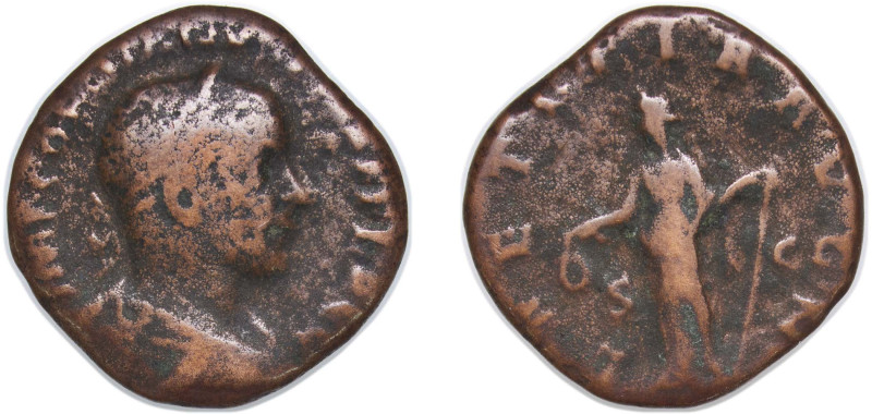 Rome Roman Empire 241 - 244 AE As - Gordian III (LAETITIA AVG N S C; Laetitia) B...