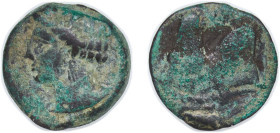 Greece (ancient) Carthaginian Empire 300 BC- 264 BC AE Shekel Bronze 5.71g VF MAA 57 SNG Copenhagen 149