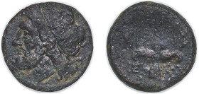 Greece (ancient) Syracuse Sicily 274 BC - 216 BC AE - Hieron II (Poseidon, Trident) Bronze 6.54g VF SNG ANS-964 ff Sear-1223 var