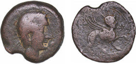 Iberia (ancient) City of Kastilo Oretani people 125 BC - 101 BC AE As Bronze 16.27g VF ACIP 2143 CNH 39 FAB 700