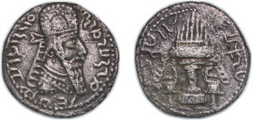 Persia Sasanian Empire 224 - 241 BI Tetradrachm - Ardashir I (type II - Parthian style Kulah, Rare) Billon 12.3g VF Göbl Sasan II SNS Schaaf 13-14-15-...