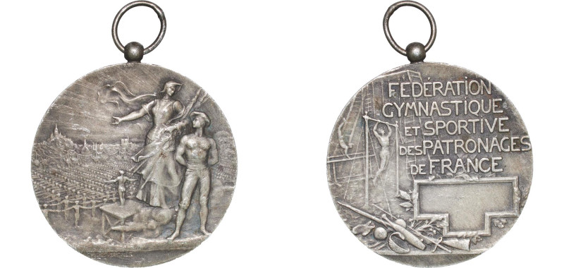 France Third Republic ND Medal - Fédération Gymnastique et Sportive des Patronag...