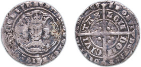 Great Britain Kingdom of England 1351 - 1361 1 Groat - Edward III (4th issue; Pre-treaty period, series E) Silver Tower Mint 4.11g VF Sp 1567 North 11...