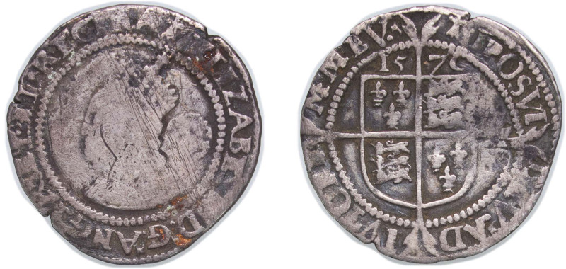 Great Britain Kingdom of England 1570 6 Pence - Elizabeth I (3rd and 4th issues;...