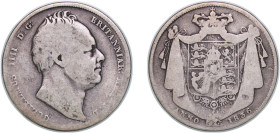 Great Britain United Kingdom 1836 ½ Crown - William IV Silver (.925) (1588700) 13.19g F KM 714 Sp 3834