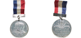 Great Britain United Kingdom 1935 Medal - George V (Silver Jubilee; London) Pewter 21.42g AU W&E 5764A1 W&E 5764B1 W&E 5765A1