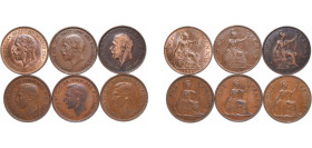 Great Britain United Kingdom 1938 - 1938 1 Penny (6 Lots) Bronze XF