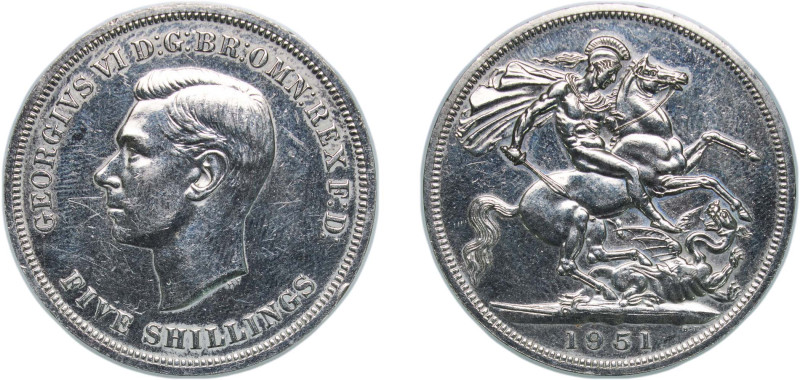 Great Britain United Kingdom 1951 5 Shillings - George VI (Festival of Britain) ...