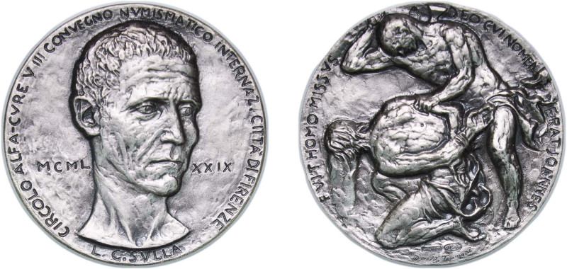 Italy Republic 1980 Medal (Alfa Cure, Convegno Numismatico Firenze) Silver 23.65...